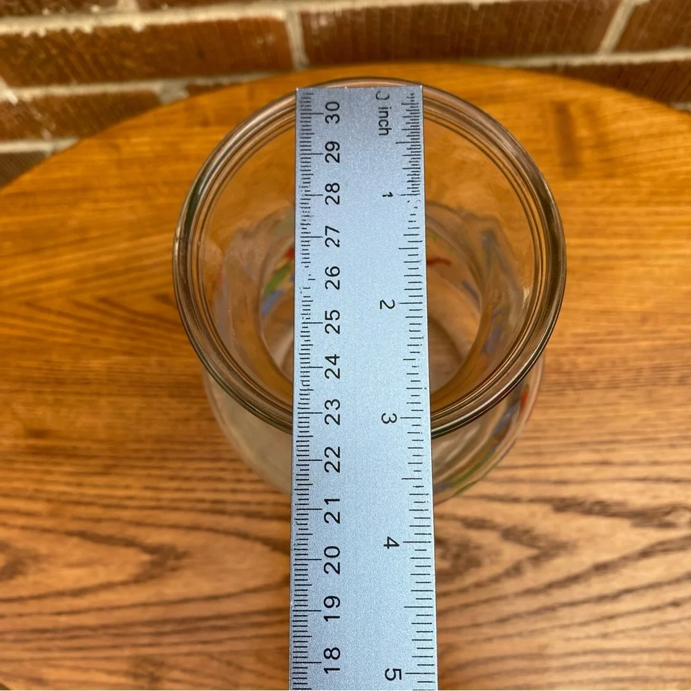 Walt Disney What's Cooking Winnie the Pooh 9 Inch Glass Carafe Pitcher Vase
